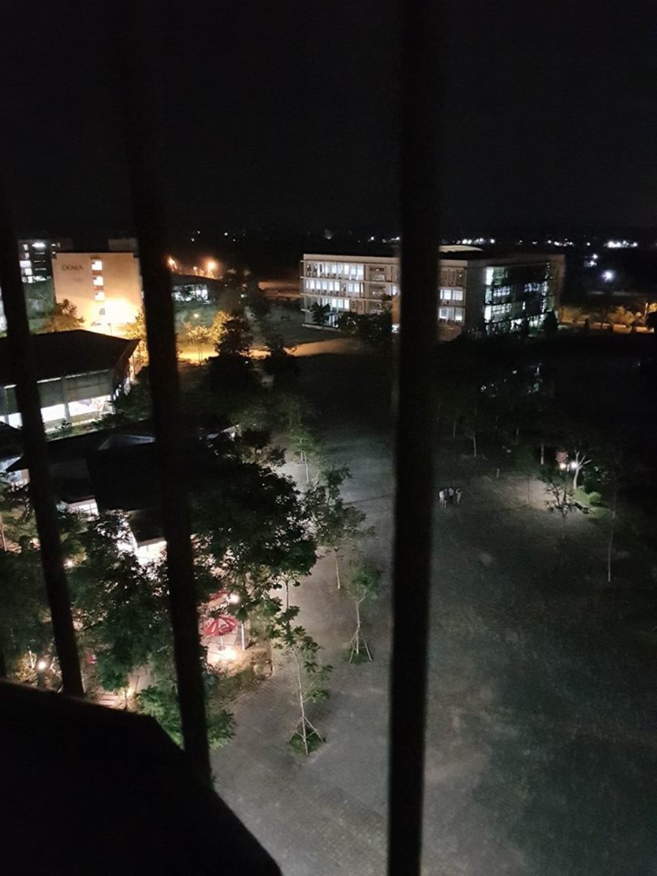 Hola (a nickname of Hoa Lac Campus called by FPT students) at night. Picture: Bui Viet Hoang
