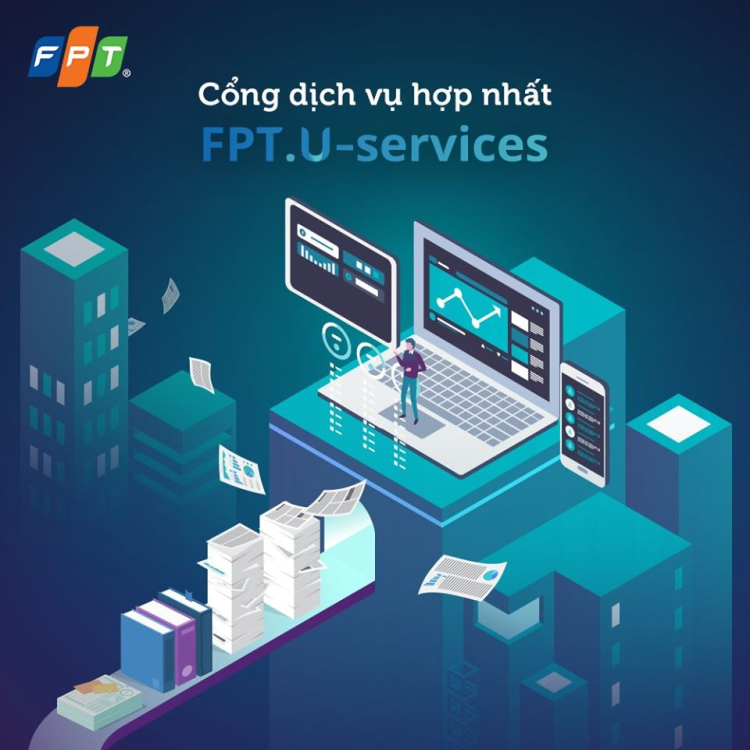 A unified service portal (U-service) with the slogan "Paperless office" is one of the latest digital transformation steps of FPT Edu employees