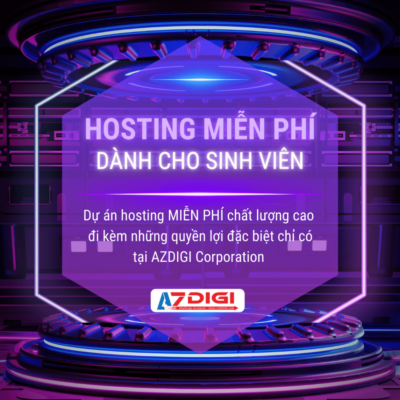Cong ty azdigi tai tro hosting mien phi cho sinh vien xay dung website