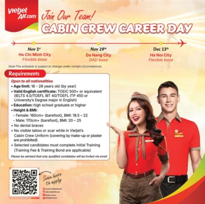 Vietjet to chuc ngay hoi tuyen dung tiep vien hang khong