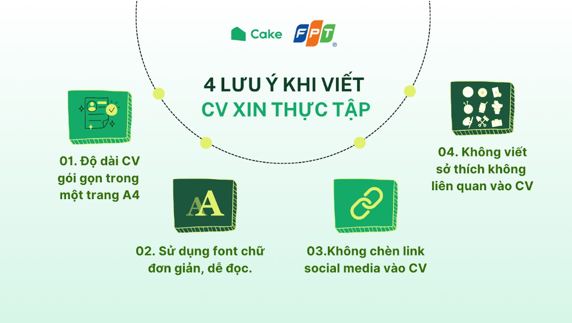 Cach viet cv xin thuc tap cho sinh vien chua co kinh nghiem