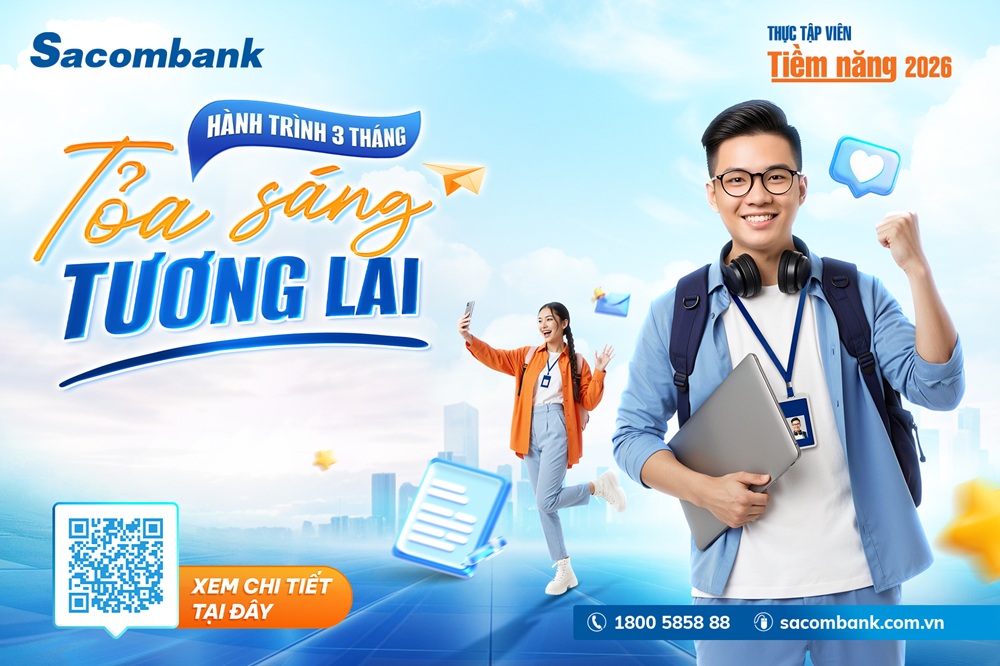 F09f9494 sacombank chinh thuc khoi dong ngay hoi tuyen dung thuc tap vien tiem nang 2026