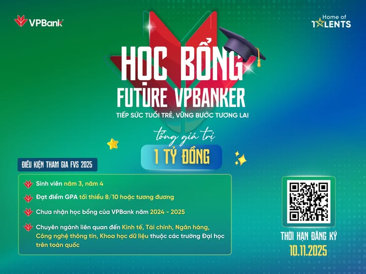 Future vpbanker scholarship 2025 tiep suc tuoi tre vung buoc tuong lai chinh thuc mo don