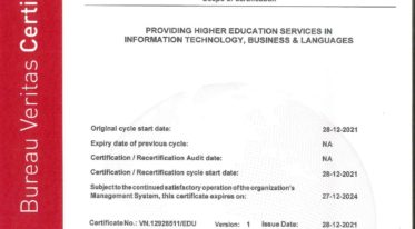 ISO 21001_FPTU CERT_2021