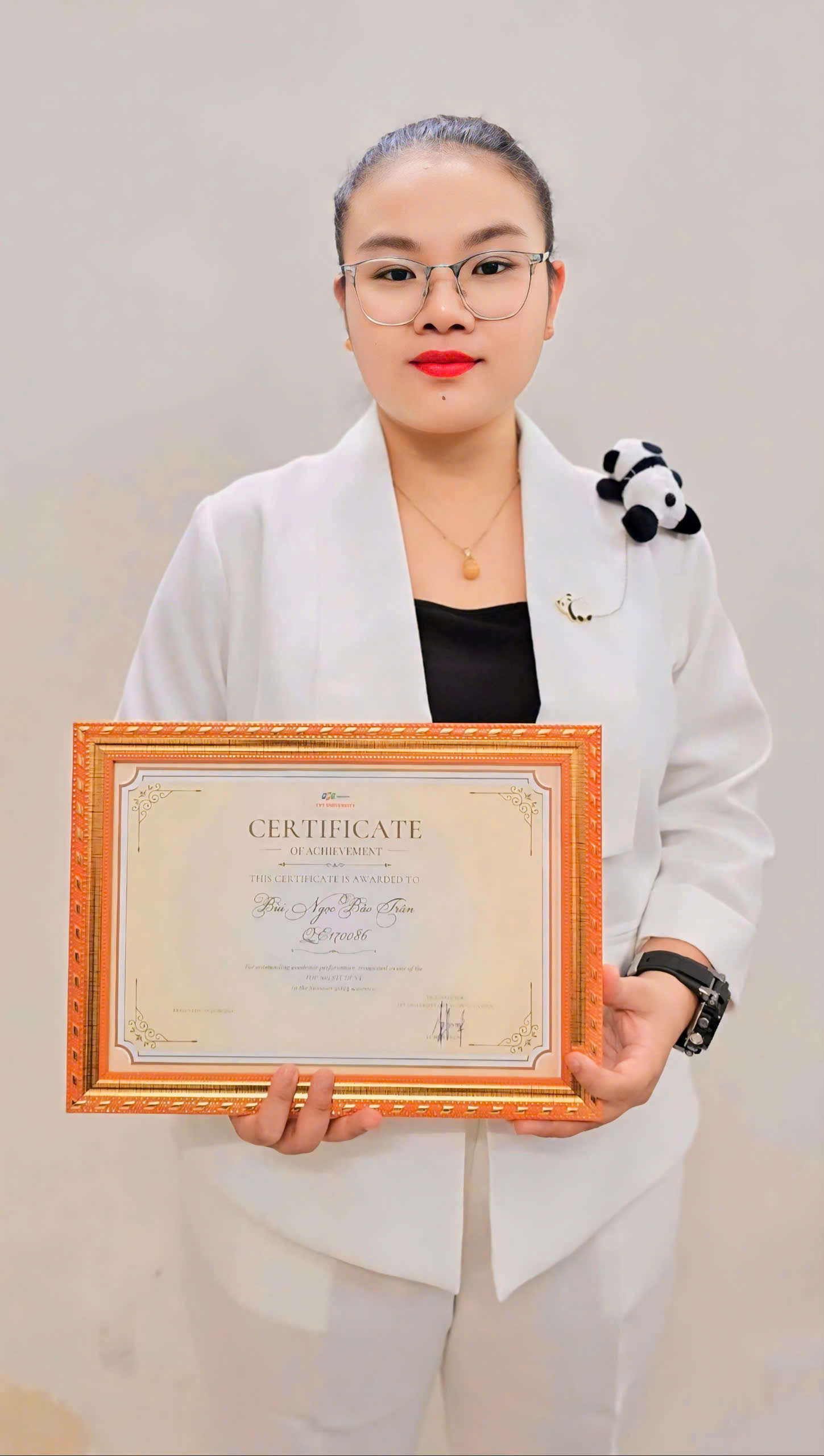 Trân duy trì thành tích học tập ấn tượng tại Trường Đại học FPT.