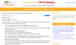 FPT University Library Free Access Policy
