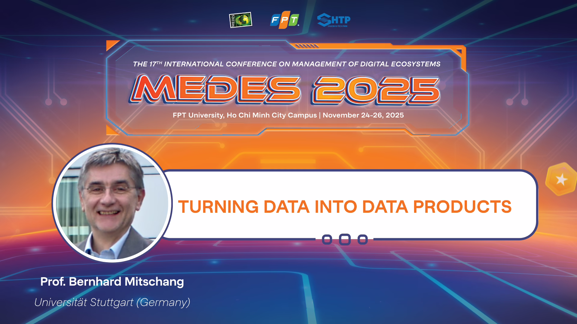 Giáo sư Bernhard Mitschang sẽ trình bày nghiên cứu với chủ đề Turning Data Into Data Products
