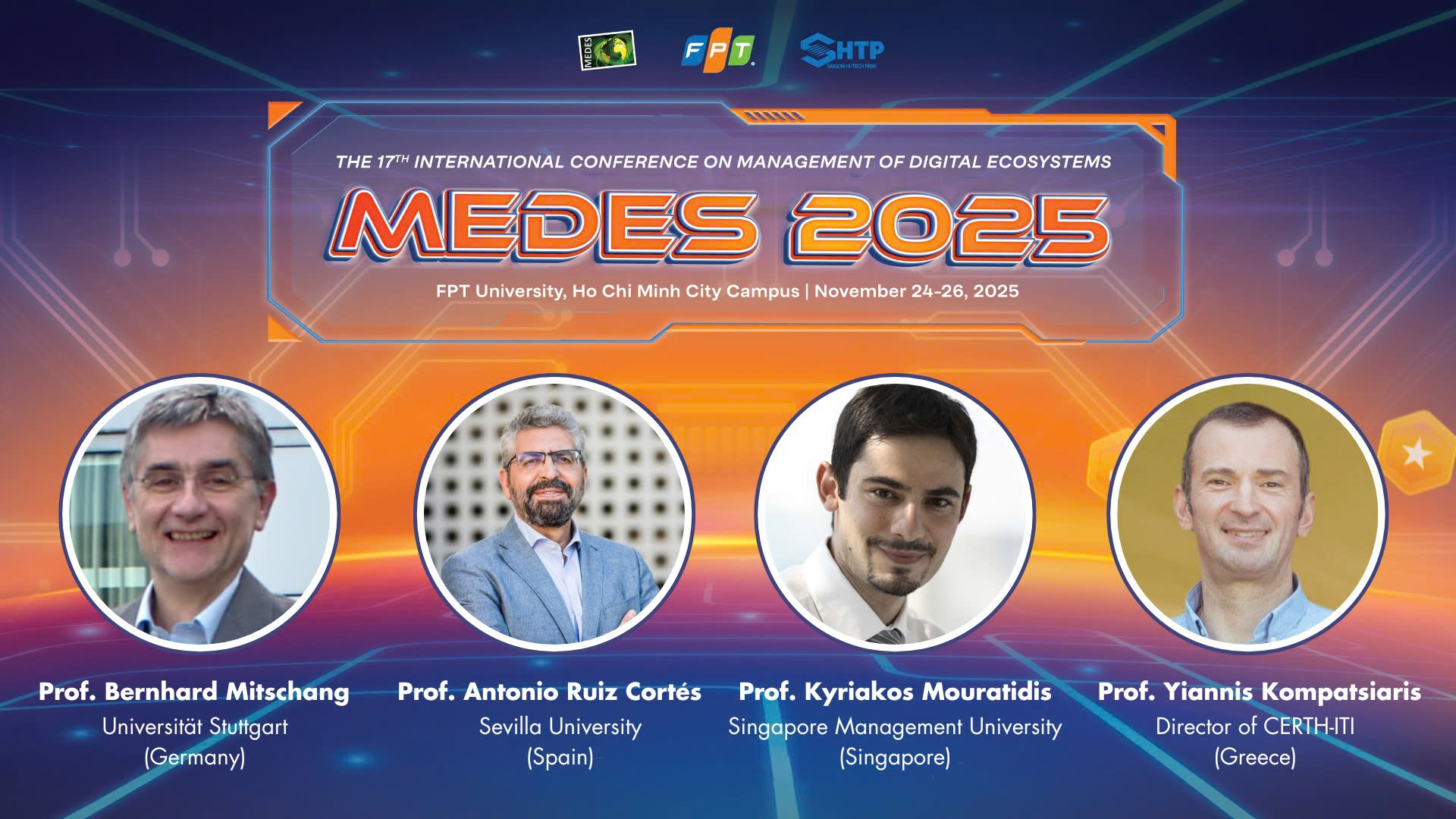 z7191555895125 92bb9e4085c9676f5ca07db922ea6525 Các diễn giả chính sẽ trình bày tại Hội nghị khoa học quốc tế MEDES 2025