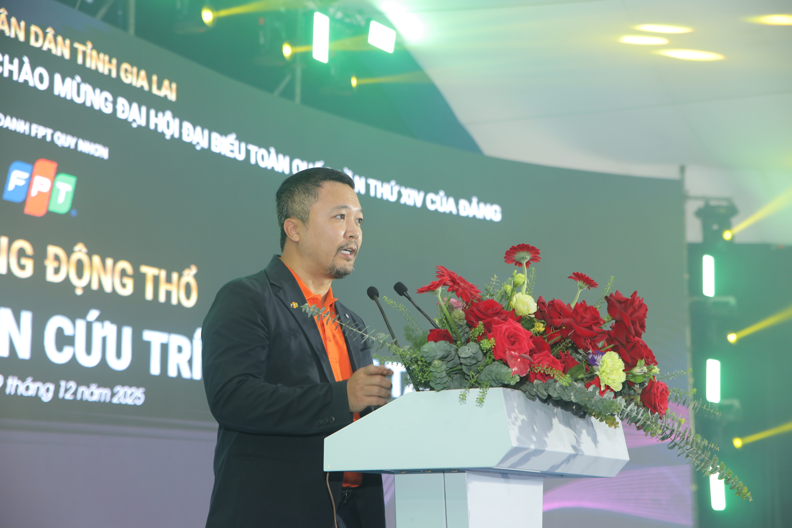 Ông Nguyễn Khải Hoàn, Phó Tổng Giám đốc kiêm Giám đốc Tài chính FPT Software, Tập đoàn FPT phát biểu tại sự kiện Ông Nguyễn Khải Hoàn, Phó Tổng Giám đốc kiêm Giám đốc Tài chính FPT Software, Tập đoàn FPT phát biểu tại sự kiện