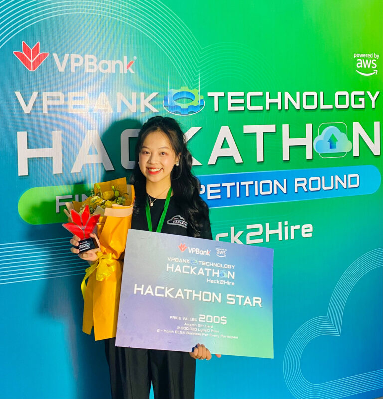 Bùi Hồ Ngọc Hân: Nữ sinh Công nghệ thông tin chinh phục giải Star Award tại VPBank Hackathon – Senior Track 2025