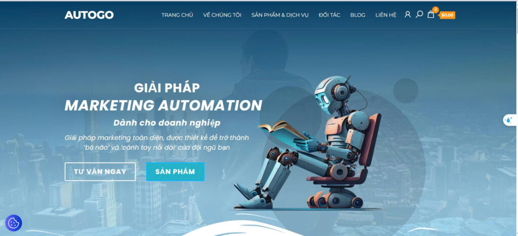 Giao diện website của dự án