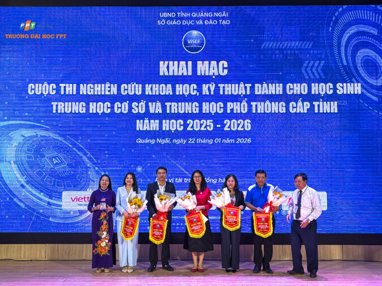Trường Đại học FPT đồng hành cùng Sở Giáo dục và đào tạo tỉnh Quảng Ngãi trong Cuộc thi Nghiên cứu khoa học, kỹ thuật cấp tỉnh năm học 2025–2026