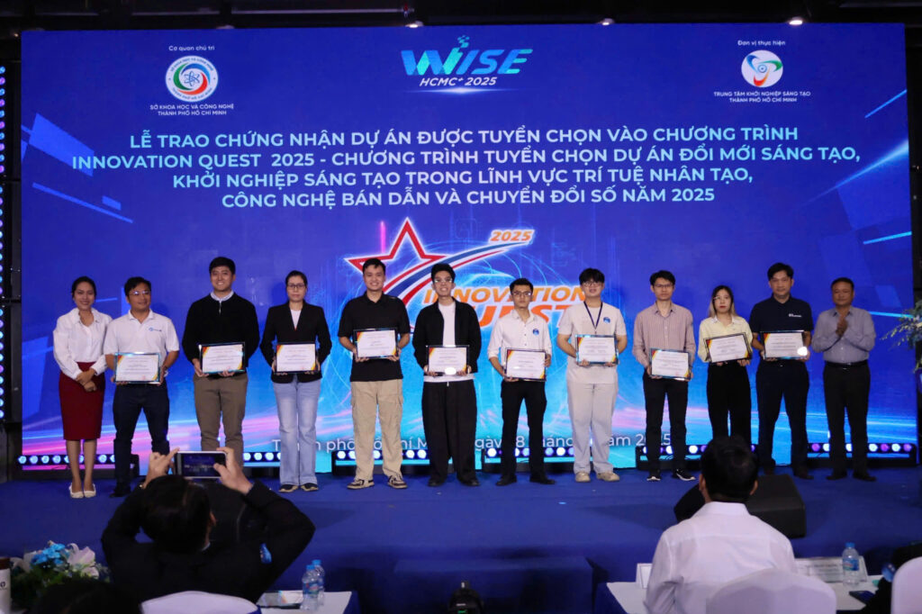 Dự án đạt Giải ươm tạo tại chương trình Innovation Quest