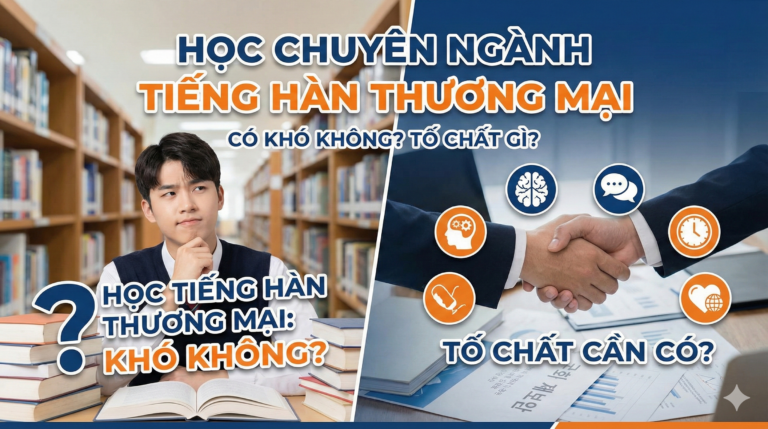 Học chuyên ngành Tiếng Hàn thương mại có khó không? Cần tố chất gì?