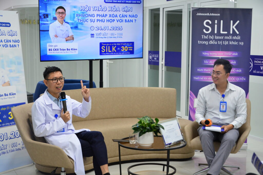 Các thành viên dự án VISTA đã tham dự buổi hội thảo chuyên đề “Phương pháp xoá cận nào phù hợp với bạn”