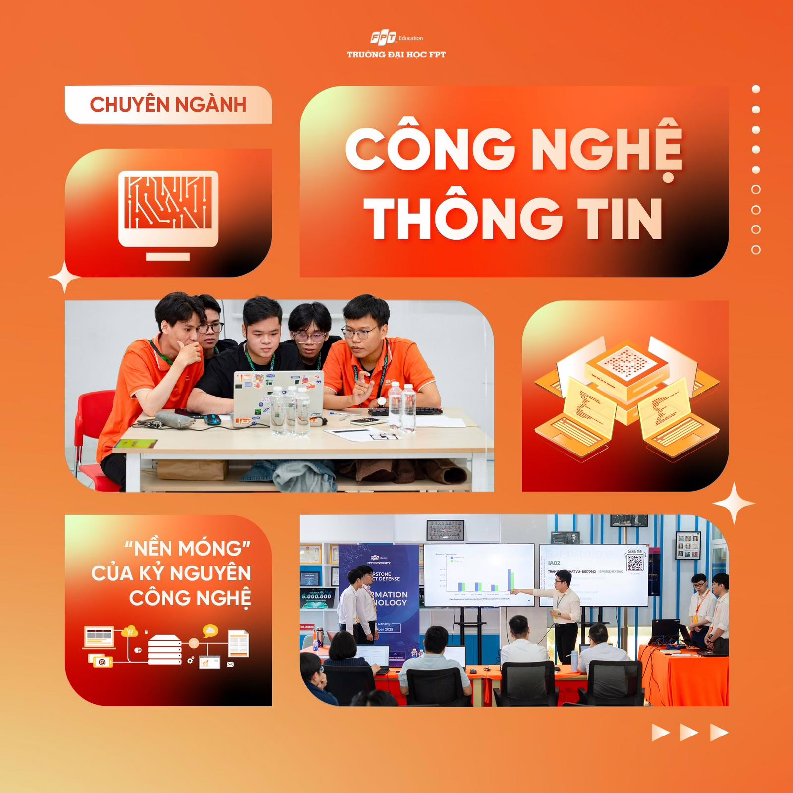Chuyên ngành Công nghệ thông tin tại Trường Đại học FPT giúp sinh viên làm chủ công nghệ, tư duy hệ thống - Nguồn FPTU