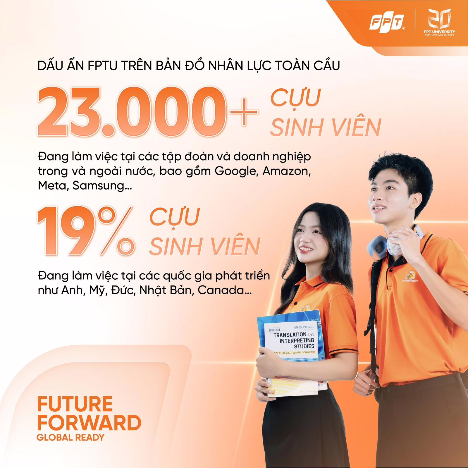 FPTU không chỉ cung cấp nguồn nhân lực chất lượng cao, mà còn góp phần khẳng định vị thế của sinh viên Việt Nam trên bản đồ nhân lực toàn cầu - Nguồn: FPTU