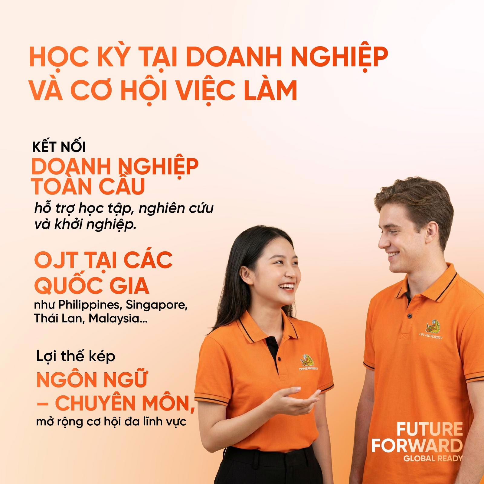 Trường Đại học FPT triển khai chương trình giúp nâng cao cơ hội kết nối toàn cầu cho sinh viên - Nguồn: FPTU
