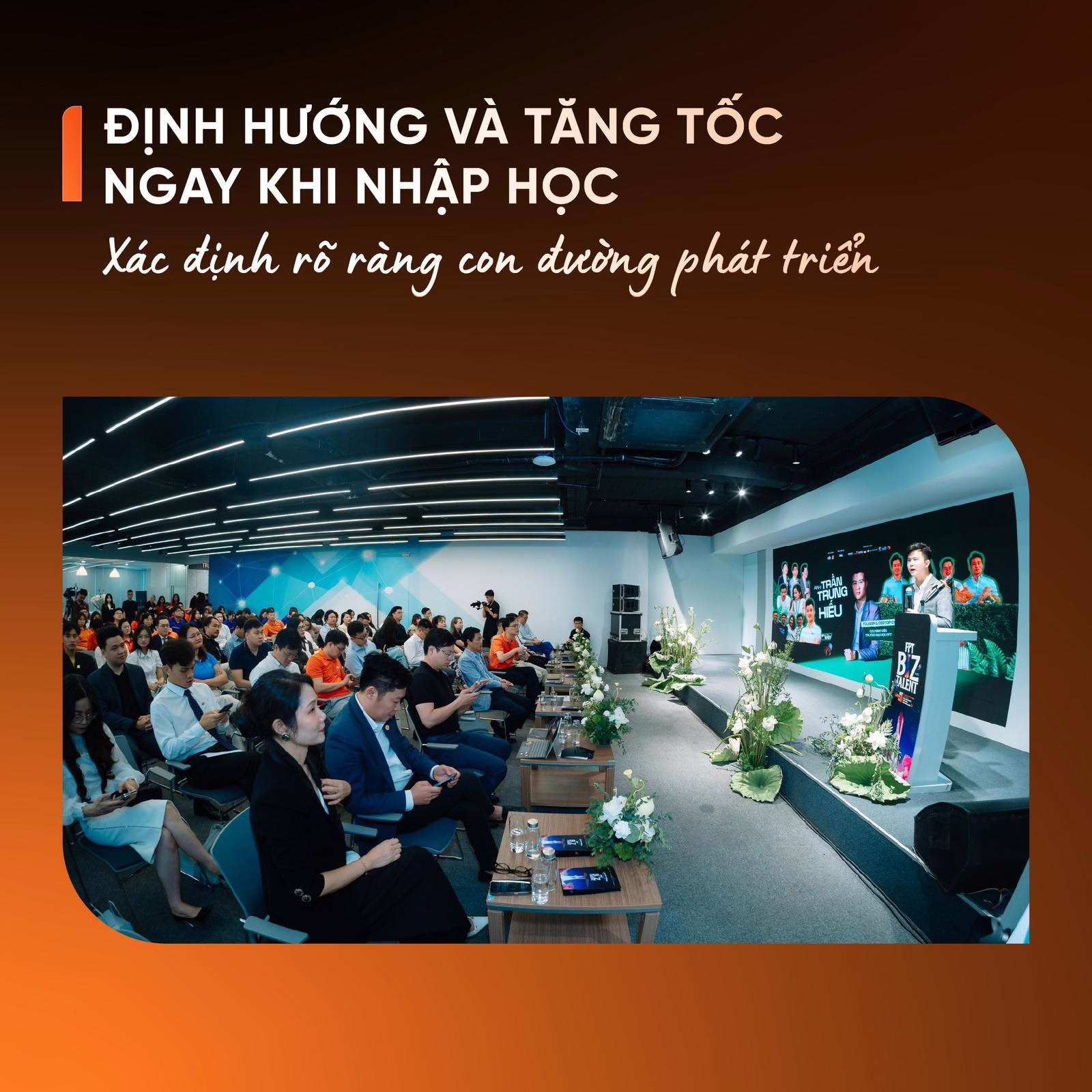 Sinh viên FPTU được định hướng con đường phát triển ngay khi nhập học - Nguồn: FPTU