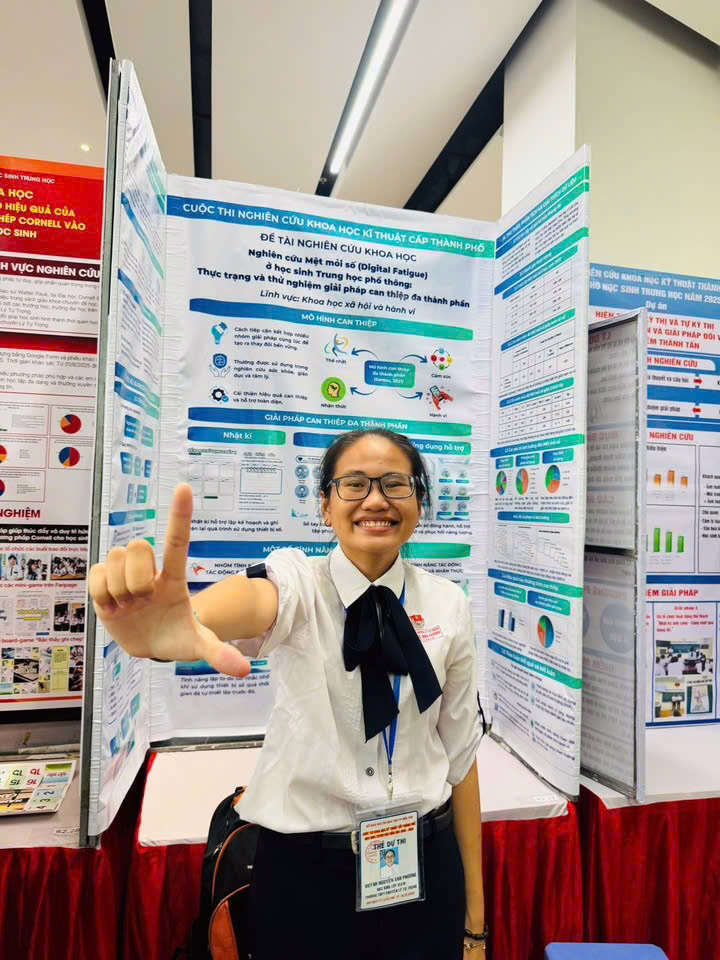 Huỳnh Nguyễn Anh Phương hy vọng học bổng từ Trường Đại học FPT sẽ giúp gia đình em giảm được áp lực tài chính.