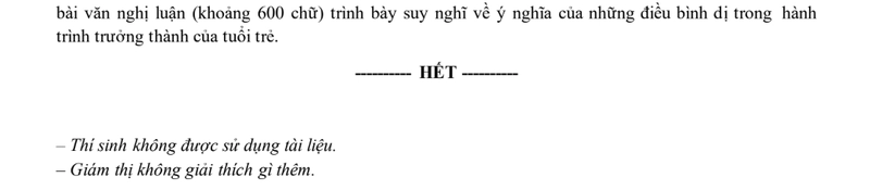 Đề thi thử THPT môn Văn Cà Mau