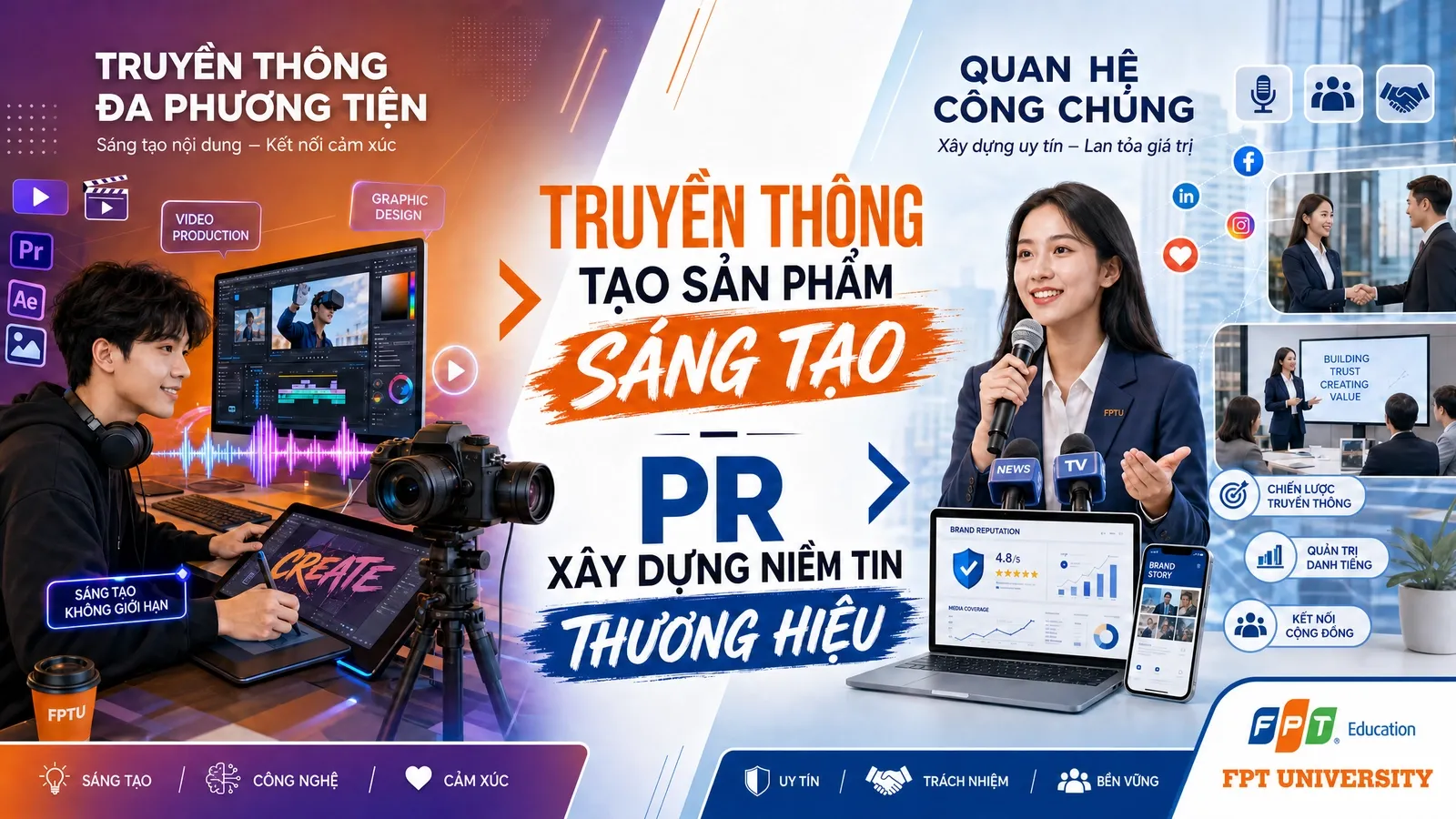 Khác biệt giữ truyền thông và PR