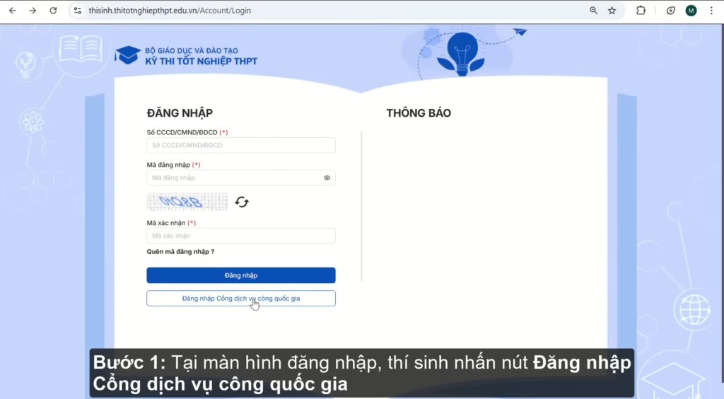 dang ky thi tot nghiep thpt 2 1