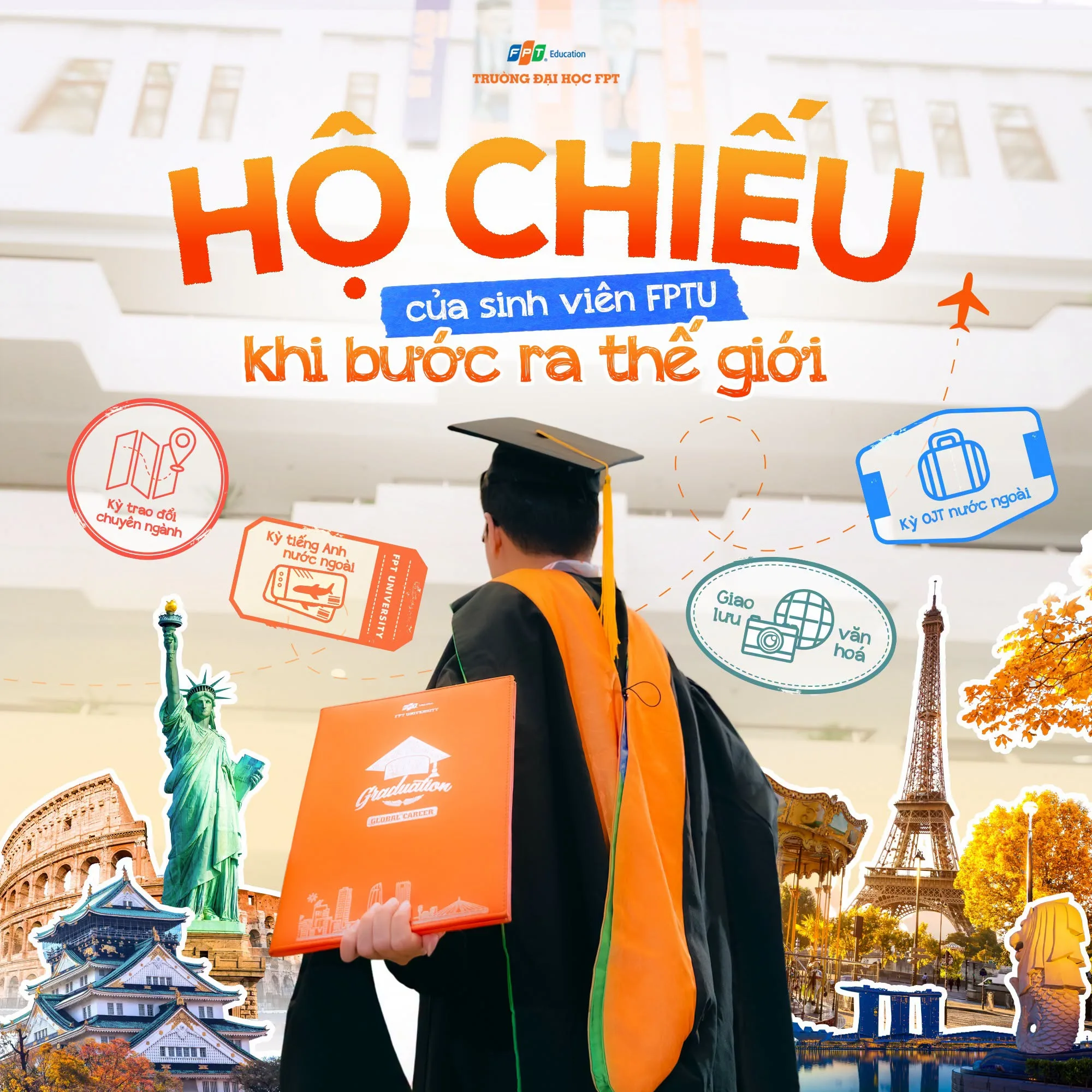 Sinh viên Trường Đại học FPT được học tập và trải nghiệm lộ trình học tập khác biệt, giúp tự tin bước ra thế giới