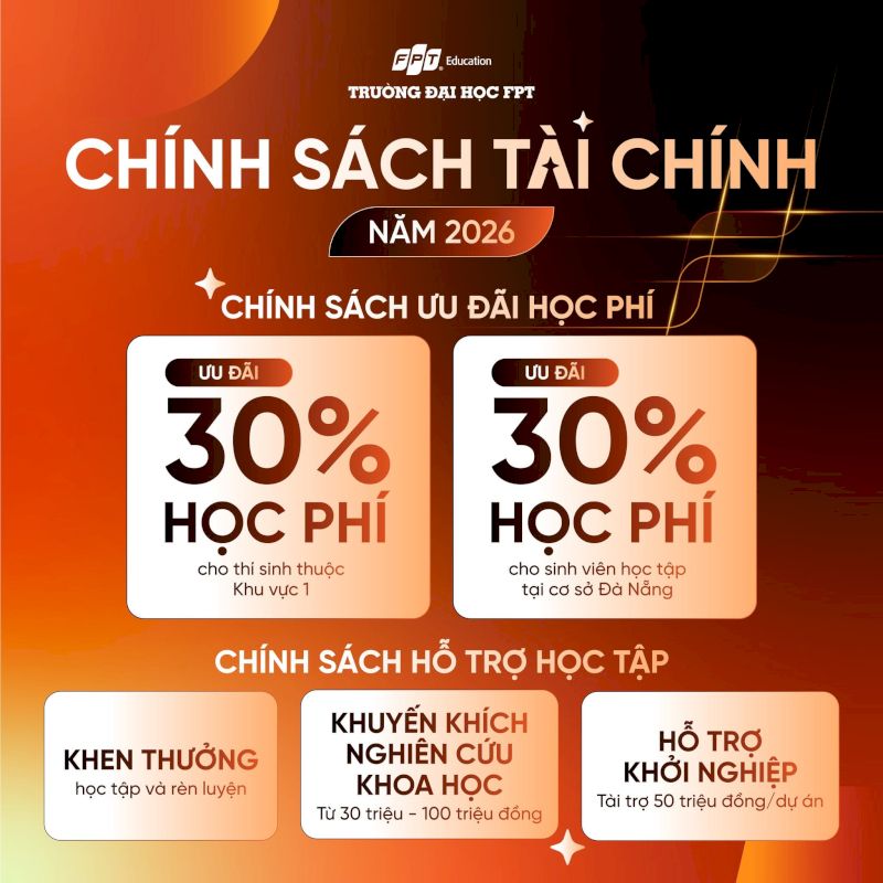 Trường Đại học FPT triển khai các chính sách ưu đãi học phí cho sinh viên - Nguồn: FPTU