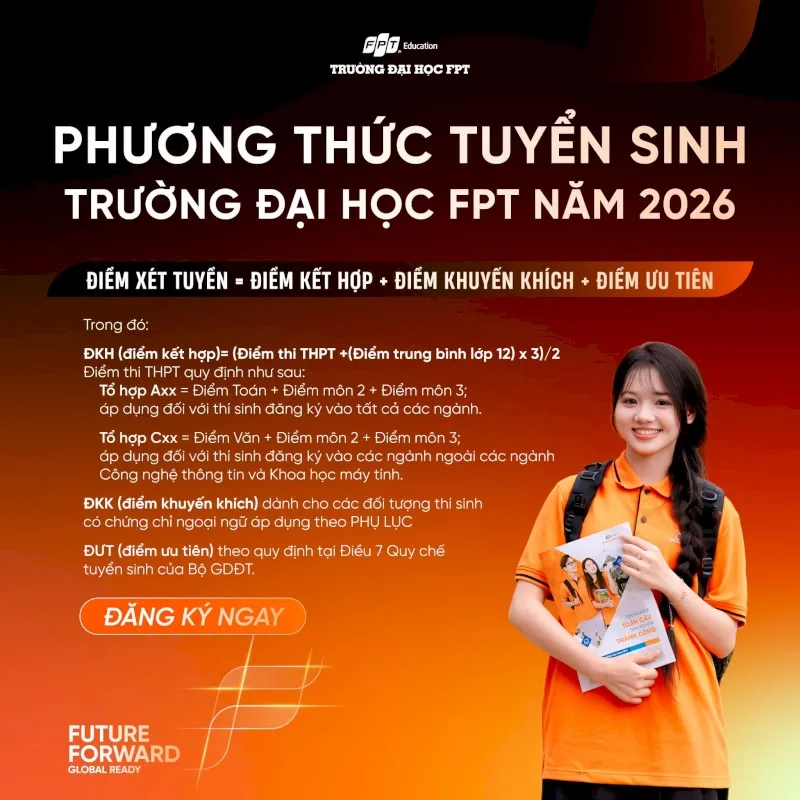 Phương thức xét tuyển đa dạng chuyên ngành tiếng Hàn tại Trường Đại học FPT giúp giảm áp lực thi cử cho thí sinh - Nguồn: FPTU