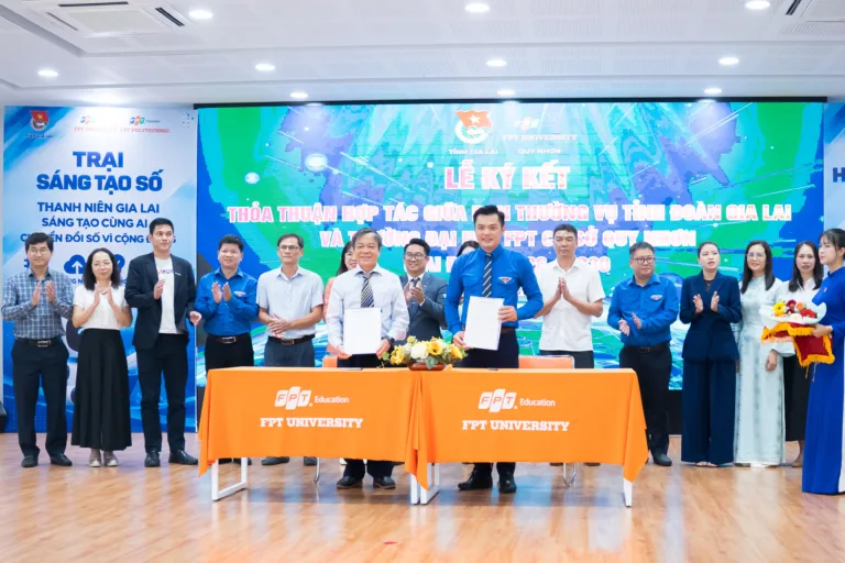 FPTU và Tỉnh đoàn Gia Lai ký thoả thuận hợp tác thúc đẩy chuyển đổi số, khởi nghiệp
